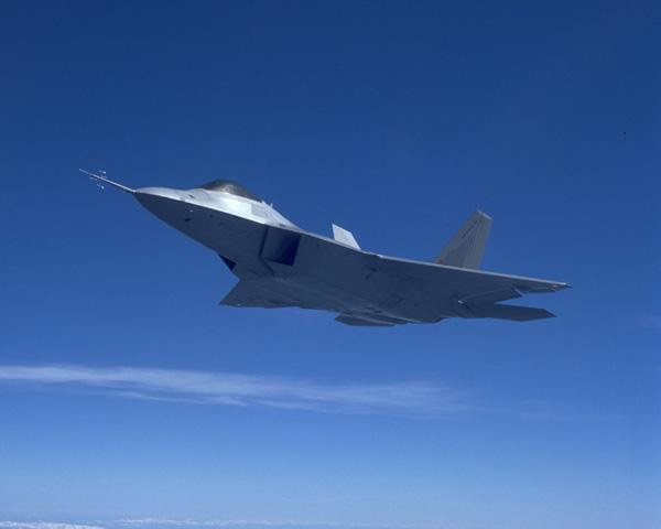 F-22 military aircraft
